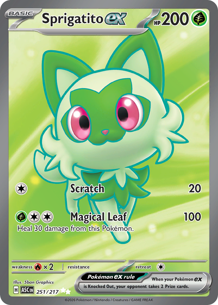 Sprigatito ex - 251/217 - Holo