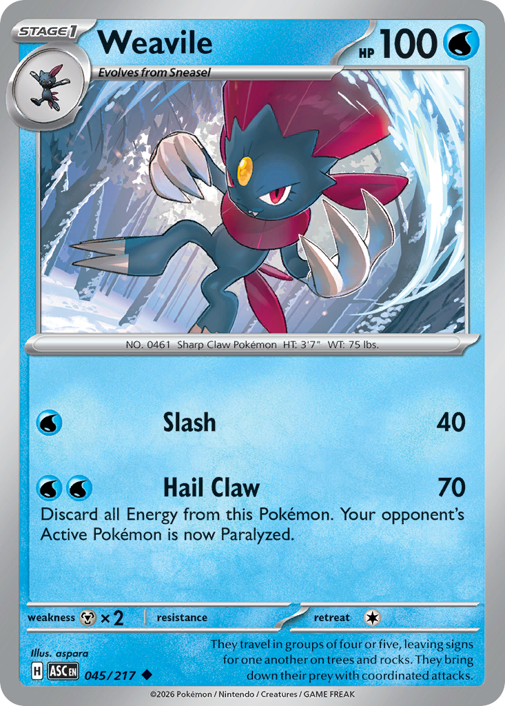 Weavile - 45/217 - Normaal