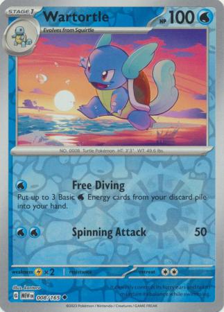 Wartortle - 8/165 - Reverse