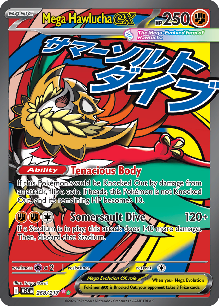 Mega Hawlucha ex - 268/217 - Holo