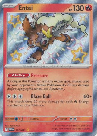 Entei Shiny Rare - 112/091