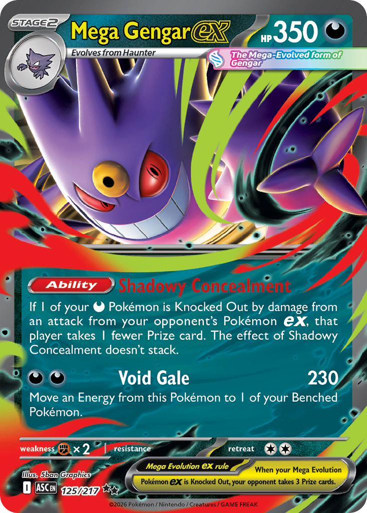 Mega Gengar ex - 125/217 - Holo