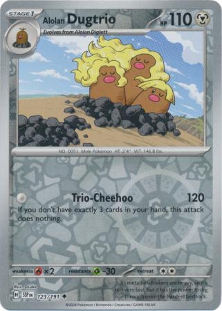 Alolan Dugtrio - 123/191 - Reverse