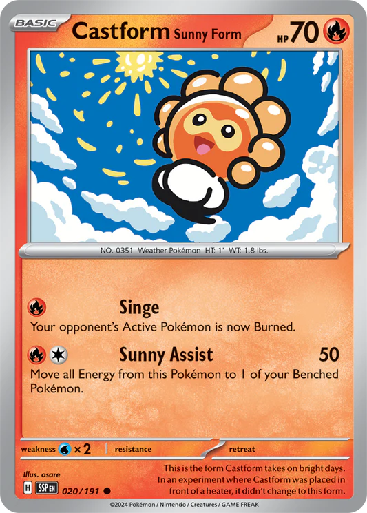 Castform Sunny Form - 20/191 - Normaal