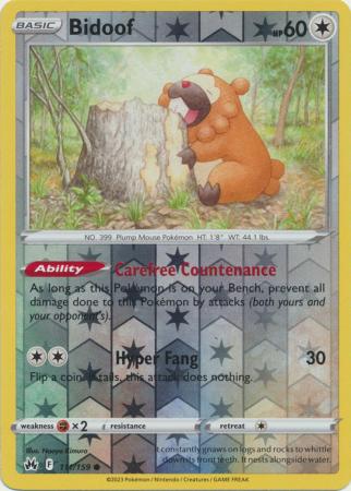 Bidoof - 111/159 - Reverse