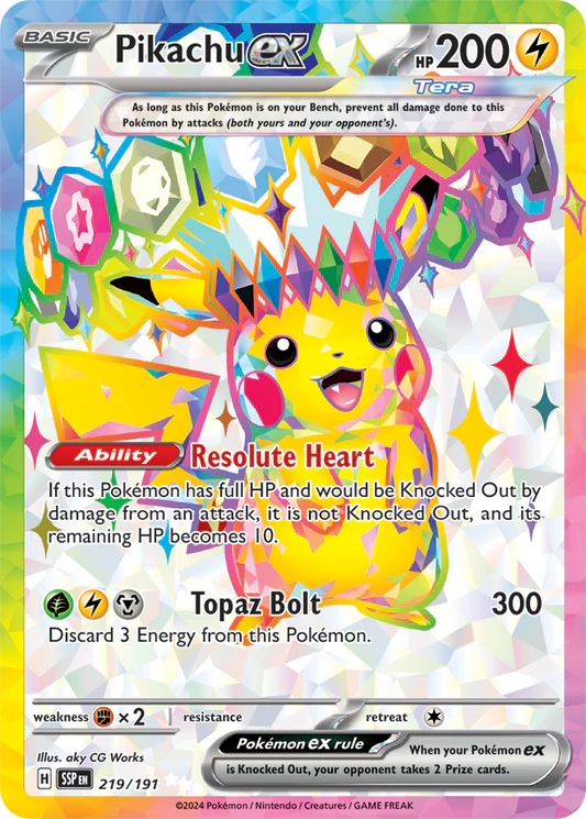 Pikachu ex - 219/191