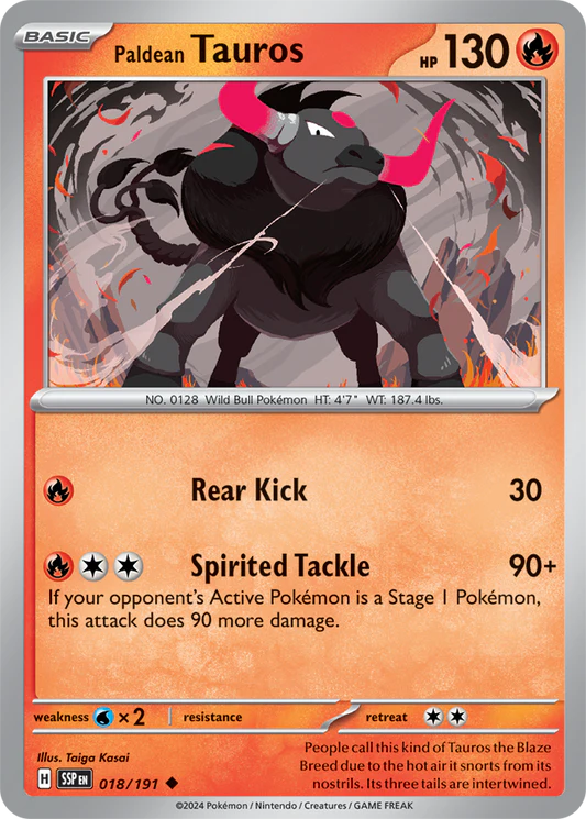 Paldean Tauros - 18/191 - Normal