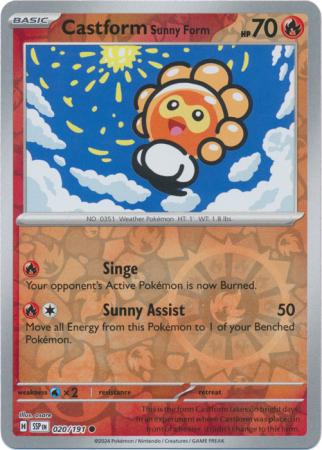 Castform Sunny Form - 20/191 - Reverse