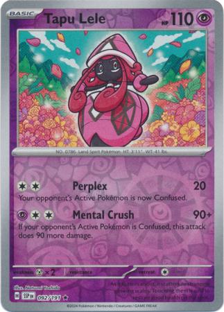 Tapu Lele - 92/191 - Reverse