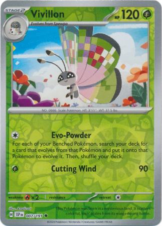 Vivillon - 7/191 - Reverse