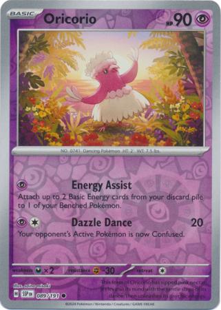 Oricorio - 89/191 - Reverse