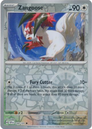 Zangoose - 149/191 - Reverse
