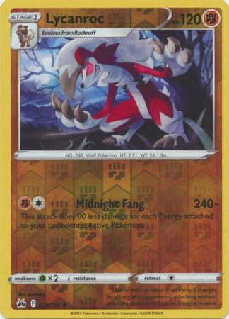 Lycanroc - 74/159 - Reverse