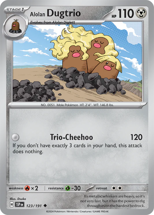 Alolan Dugtrio - 123/191 - Normal