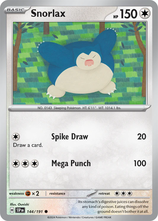 Snorlax - 144/191 - Normal
