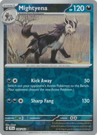 Mightyena - 106/162 - Reverse