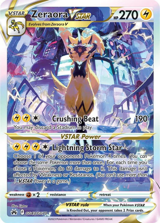 GG43 - Zeraora VSTAR - GG43/GG70